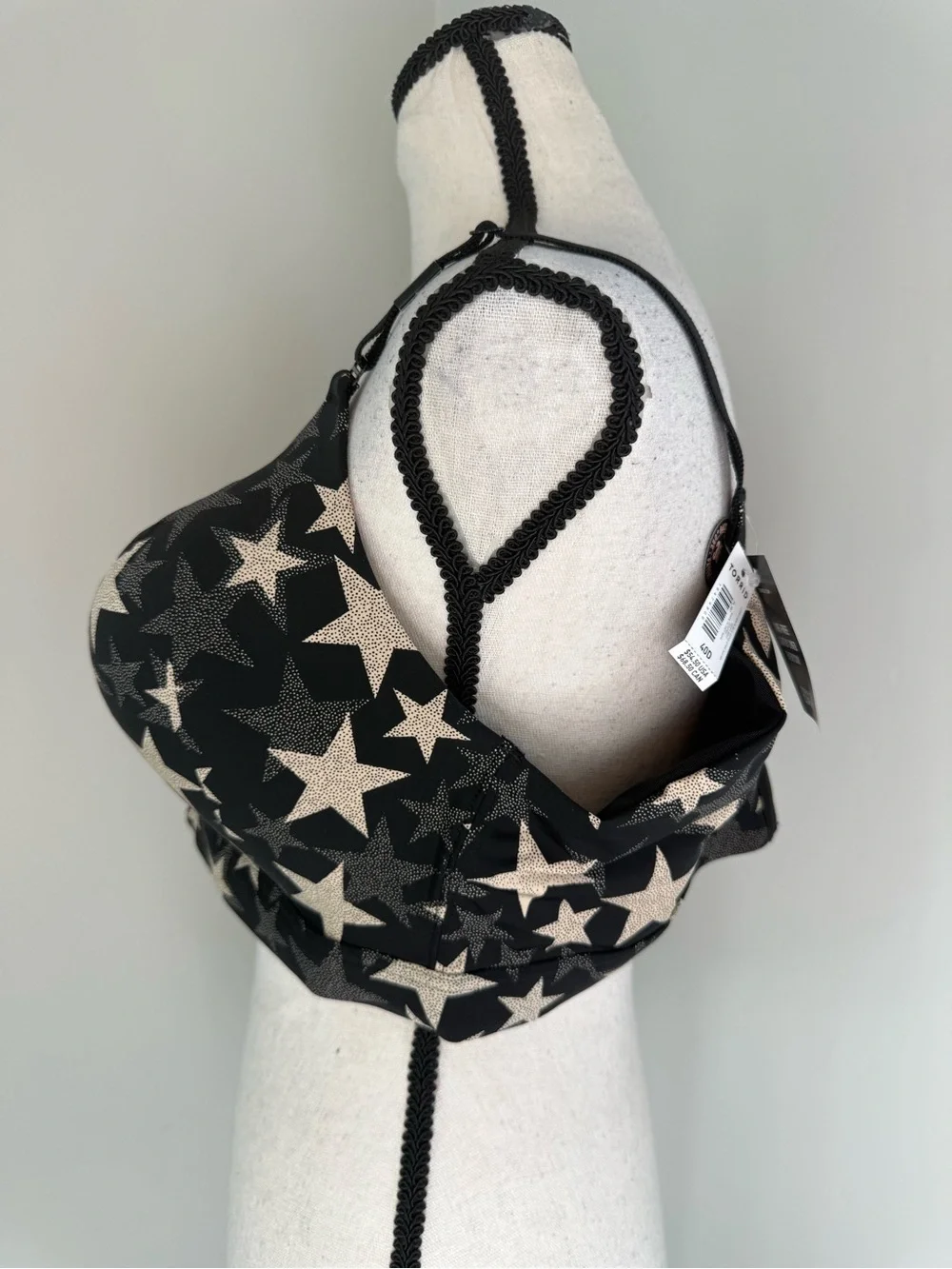 Torrid Curve 360 Back Smoothing Wire-Free Star Bra 40D NWT Black